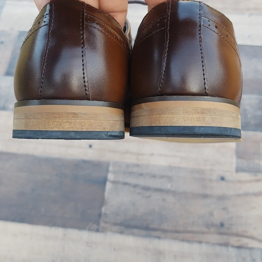 Stacy Adams  Cognac Dickson Oxford sz 4 Boys